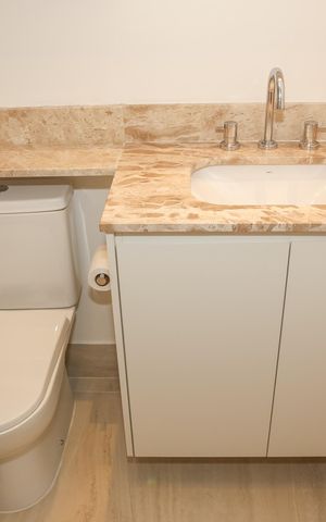 Studio para alugar com 34m², 1 quarto e sem vaga Studio para alugar com 34m², 1 quarto e sem vagaBanheiro