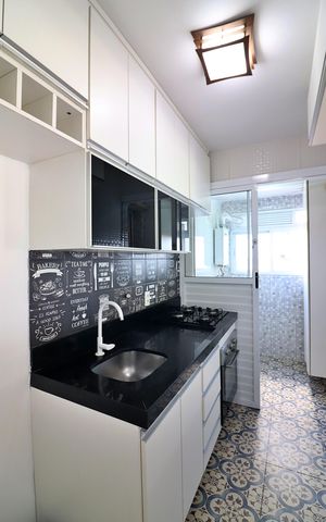 Apartamento à venda com 58m², 2 quartos e 1 vagaCozinha 