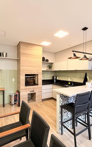 Casa de condomínio à venda com 329m², 3 quartos e 3 vagasQuintal com área gourmet - churrasqueira