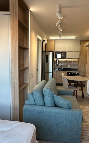 Studio à venda com 28m², 1 quarto e sem vaga