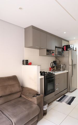 Apartamento à venda com 37m², 2 quartos e sem vagaSala/Cozinha/Área de serviço