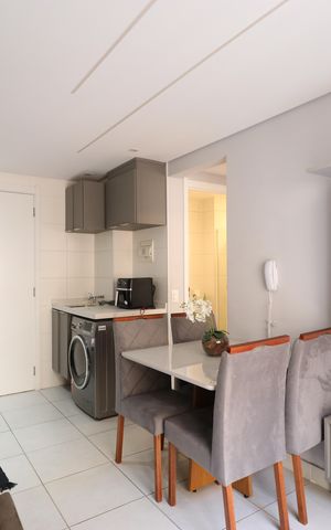 Apartamento à venda com 37m², 2 quartos e sem vagaSala/Cozinha/Área de serviço