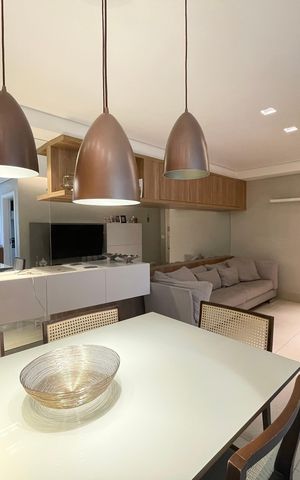 Apartamento à venda com 77m², 2 quartos e 2 vagasSala