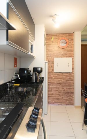 Apartamento à venda com 63m², 2 quartos e 1 vaga Apartamento à venda com 63m², 2 quartos e 1 vagaCozinha e Área de Serviço