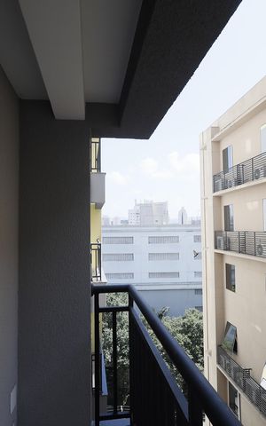 Apartamento à venda com 28m², 1 quarto e sem vagaVaranda 