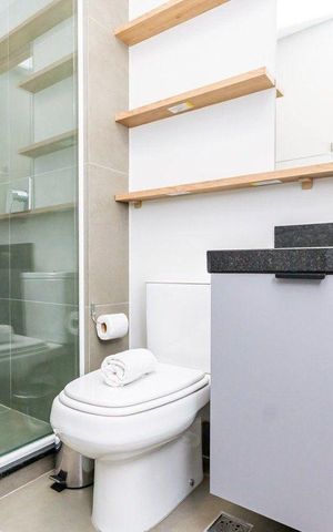 Apartamento para alugar com 50m², 1 quarto e sem vaga Apartamento para alugar com 50m², 1 quarto e sem vagaBanheiro