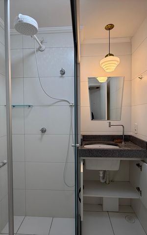 Apartamento à venda com 26m², 1 quarto e sem vagaBanheiro social