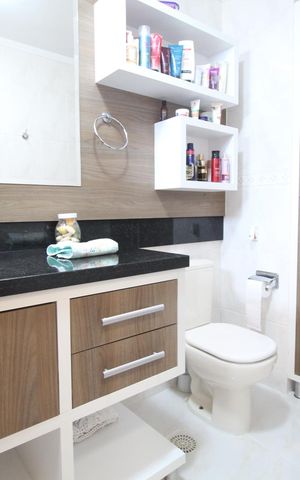 Apartamento para alugar com 110m², 3 quartos e 2 vagasBanheiro da Suíte 1