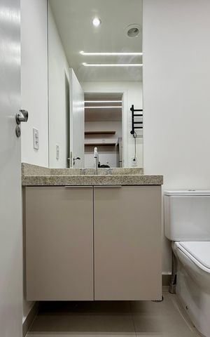 Apartamento à venda com 25m², 1 quarto e sem vaga Apartamento à venda com 25m², 1 quarto e sem vagaBanheiro social