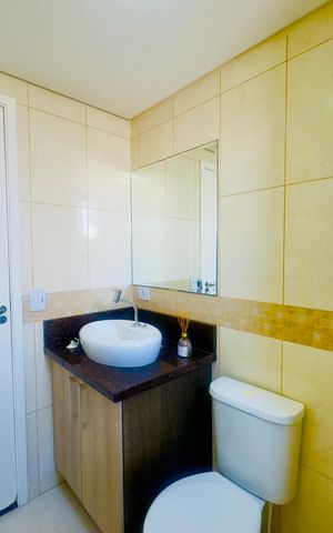 Apartamento para alugar com 60m², 2 quartos e 2 vagas Apartamento para alugar com 60m², 2 quartos e 2 vagasBanheiro 2
