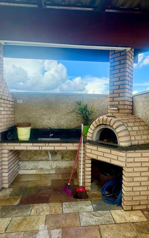 Apartamento para alugar com 60m², 2 quartos e 2 vagas Apartamento para alugar com 60m², 2 quartos e 2 vagasÁrea comum - Churrasqueira