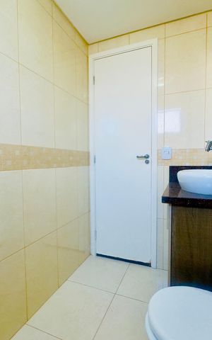 Apartamento para alugar com 60m², 2 quartos e 2 vagas Apartamento para alugar com 60m², 2 quartos e 2 vagasBanheiro 2
