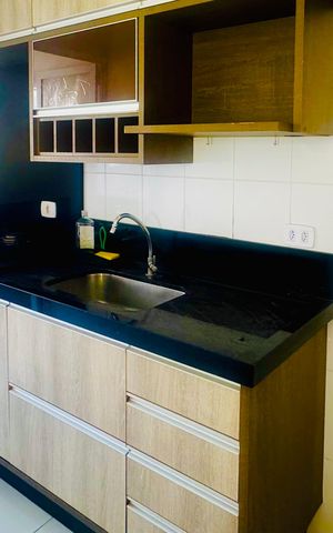 Apartamento para alugar com 60m², 2 quartos e 2 vagas Apartamento para alugar com 60m², 2 quartos e 2 vagasCozinha