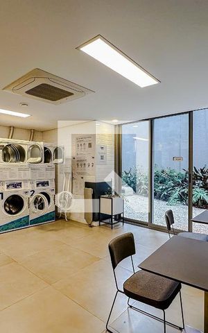 Studio para alugar com 27m², 1 quarto e sem vaga Studio para alugar com 27m², 1 quarto e sem vagaLavanderia