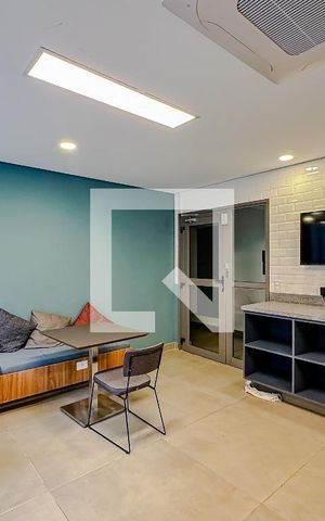 Studio para alugar com 27m², 1 quarto e sem vaga Studio para alugar com 27m², 1 quarto e sem vagaLavanderia