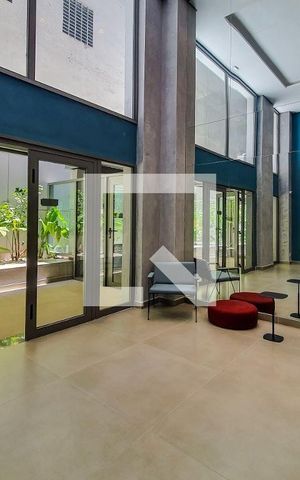 Studio para alugar com 27m², 1 quarto e sem vaga Studio para alugar com 27m², 1 quarto e sem vagaHall de entrada