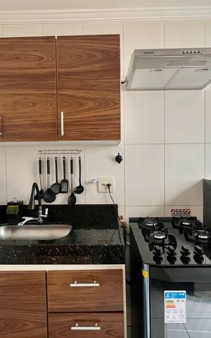 Apartamento à venda com 45m², 1 quarto e 1 vaga Apartamento à venda com 45m², 1 quarto e 1 vagaCozinha e Área de Serviço