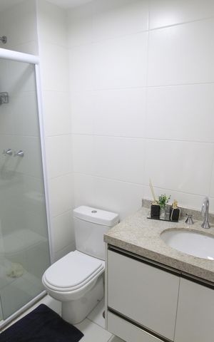 Apartamento para alugar com 176m², 3 quartos e 2 vagasBanheiro da Suíte 2