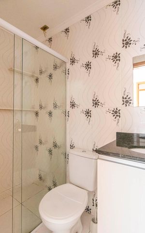 Casa de condomínio à venda com 120m², 3 quartos e 1 vaga Casa de condomínio à venda com 120m², 3 quartos e 1 vagaBanheiro do Quarto 3