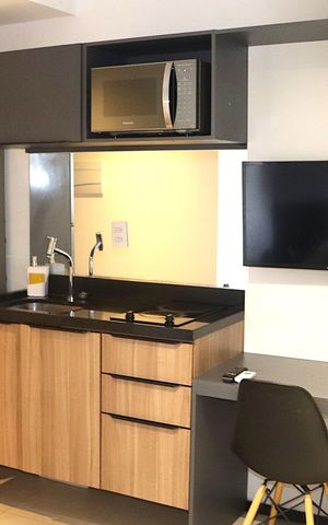 Studio à venda com 24m², 1 quarto e sem vagaCozinha