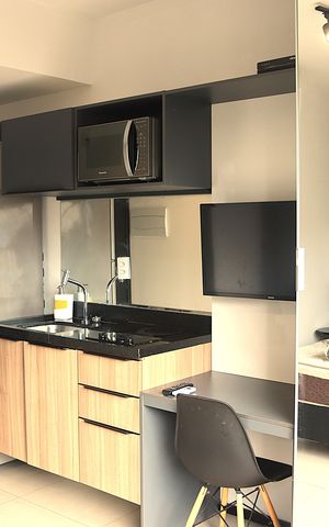Studio à venda com 24m², 1 quarto e sem vagaCozinha
