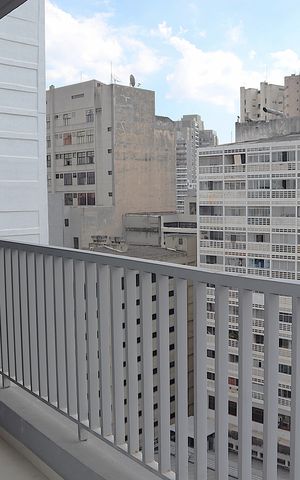 Studio à venda com 24m², 1 quarto e sem vagaVaranda