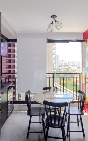 Apartamento à venda com 59m², 2 quartos e 1 vagaVaranda gourmet