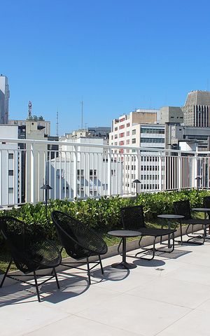 Studio para alugar com 27m², 1 quarto e sem vagaTerraço
