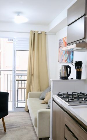 Studio para alugar com 28m², 1 quarto e sem vaga