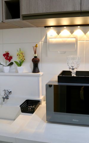 Studio para alugar com 28m², 1 quarto e sem vaga Studio para alugar com 28m², 1 quarto e sem vagaCozinha