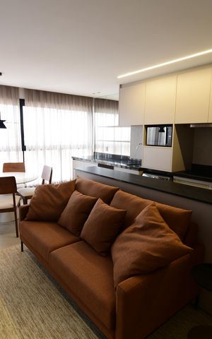 Studio para alugar com 50m², 1 quarto e 2 vagasSala