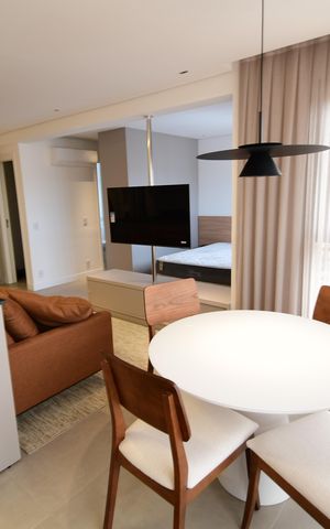Studio para alugar com 50m², 1 quarto e 2 vagasSala