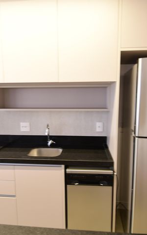 Studio para alugar com 50m², 1 quarto e 2 vagasCozinha