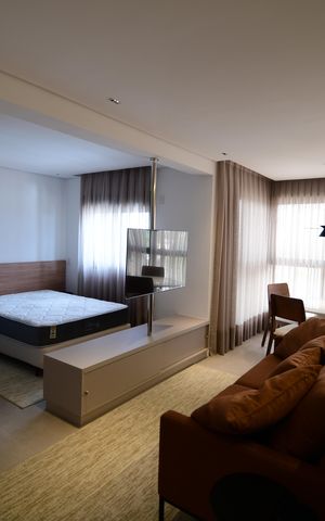 Studio para alugar com 50m², 1 quarto e 2 vagasSala