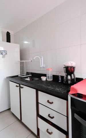 Apartamento à venda com 44m², 2 quartos e 1 vagaCozinha e Área de Serviço