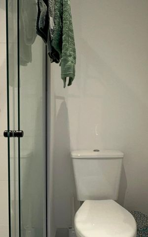 Studio para alugar com 42m², 1 quarto e sem vaga Studio para alugar com 42m², 1 quarto e sem vagaBanheiro da Suíte