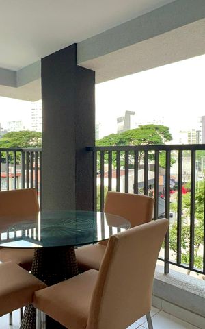 Studio para alugar com 42m², 1 quarto e sem vaga Studio para alugar com 42m², 1 quarto e sem vagaVaranda