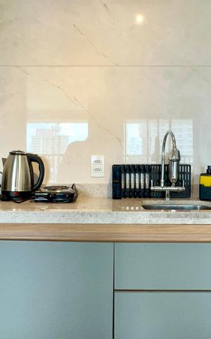 Studio para alugar com 42m², 1 quarto e sem vaga Studio para alugar com 42m², 1 quarto e sem vagaCozinha