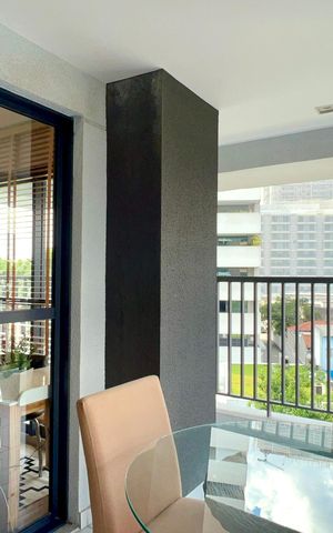 Studio para alugar com 42m², 1 quarto e sem vaga Studio para alugar com 42m², 1 quarto e sem vagaVaranda
