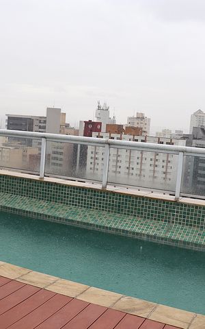 Studio à venda com 30m², 1 quarto e 1 vagaTerraço - Piscina