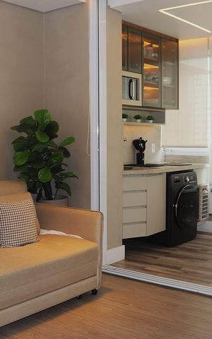 Studio à venda com 30m², 1 quarto e 1 vagaSala - Dormitório