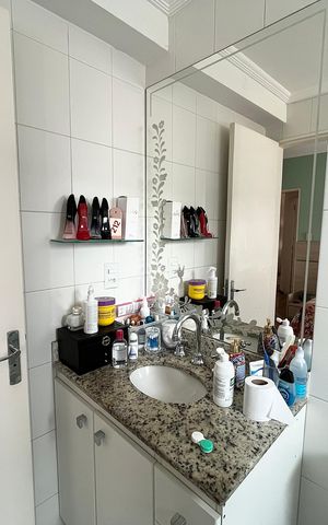 Apartamento à venda com 68m², 2 quartos e 2 vagas Apartamento à venda com 68m², 2 quartos e 2 vagasBanheiro 1