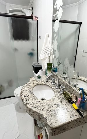 Apartamento à venda com 68m², 2 quartos e 2 vagas Apartamento à venda com 68m², 2 quartos e 2 vagasBanheiro 2