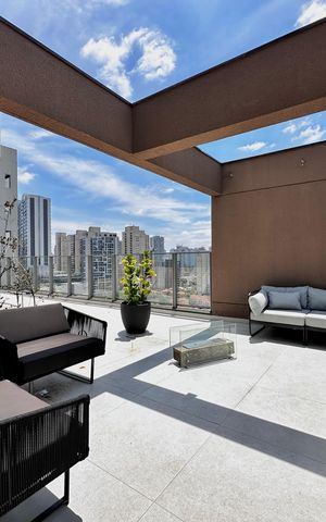 Studio para alugar com 29m², 1 quarto e sem vaga Studio para alugar com 29m², 1 quarto e sem vagaTerraço