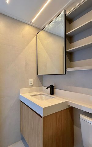 Studio para alugar com 29m², 1 quarto e sem vaga Studio para alugar com 29m², 1 quarto e sem vagaBanheiro