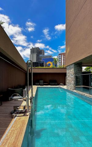 Studio para alugar com 29m², 1 quarto e sem vaga Studio para alugar com 29m², 1 quarto e sem vagaPiscina