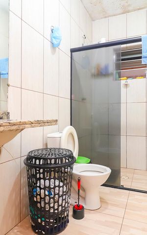 Casa para alugar com 136m², 2 quartos e 2 vagasBanheiro