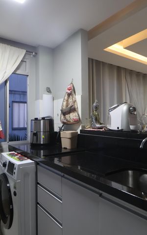 Apartamento à venda com 50m², 2 quartos e 1 vagaCozinha e Área de Serviço