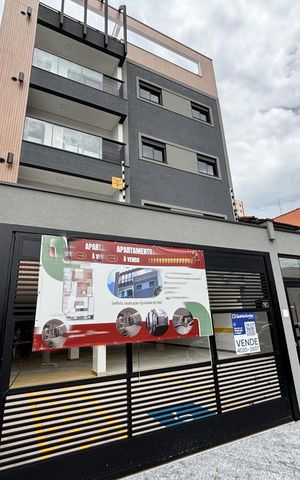 Apartamento à venda com 57m², 2 quartos e 1 vagaFachada 