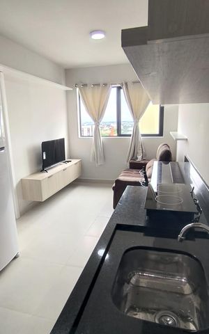 Apartamento para alugar com 42m², 1 quarto e 1 vaga